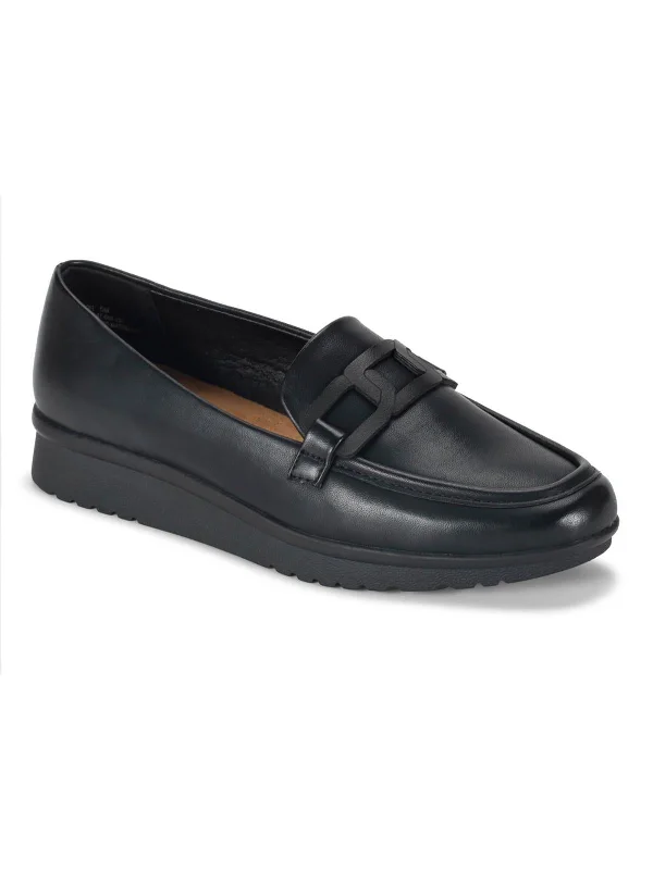 Addison Womens Faux Leather Slip-On Loafers