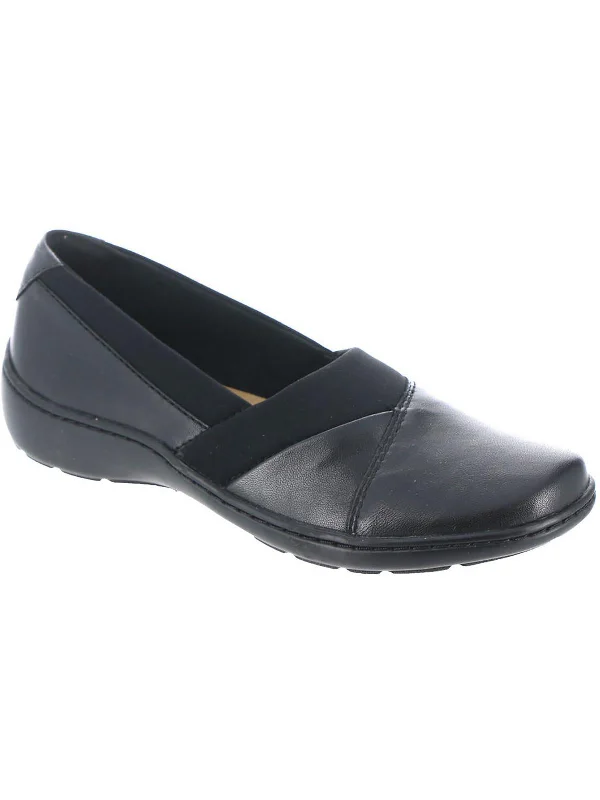 Cora Charm Womens Leather Slip-On Loafers