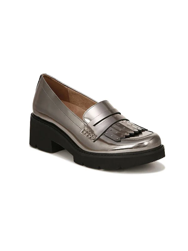 Darcy  Womens Faux Leather Slip On Loafers