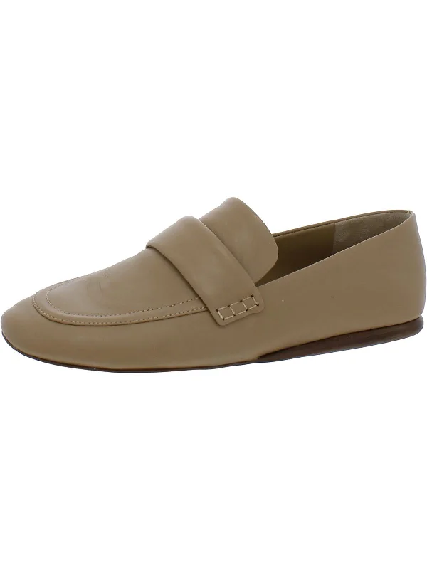 Davis  Womens Leather Slip On Loafers