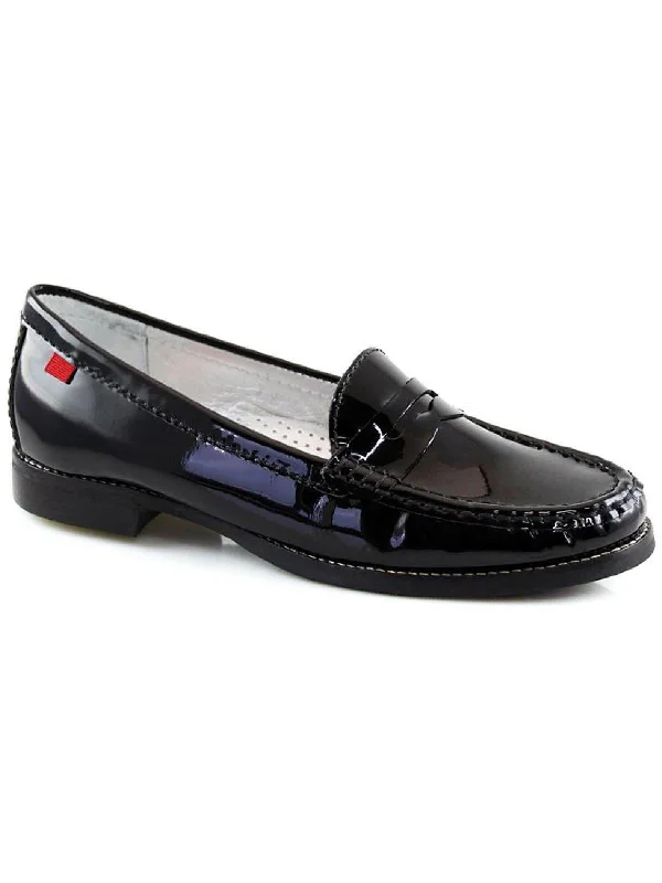 East Village Womens Padded Insole Slip On Penny Loafers