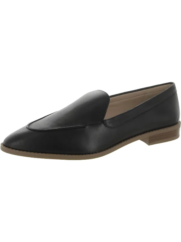 Elani Womens Leather Slip-On Oxfords