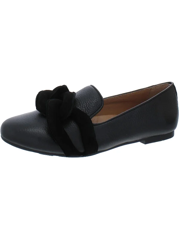 Eugene Womens Leather Slip-On Loafers