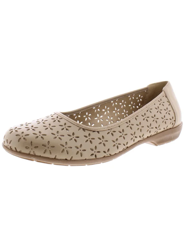 Finn Womens Floral Slip On Ballet Flats