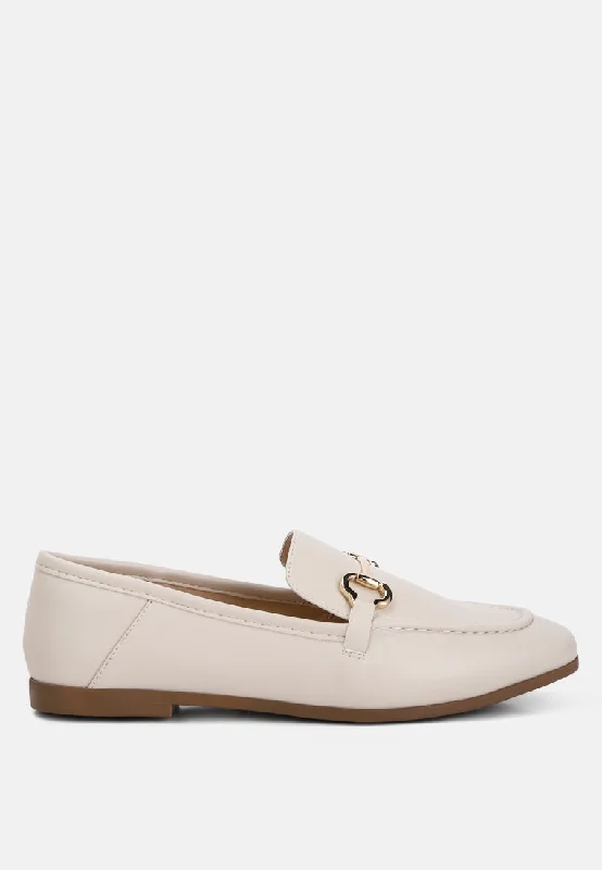 finola horsebit embellished loafers