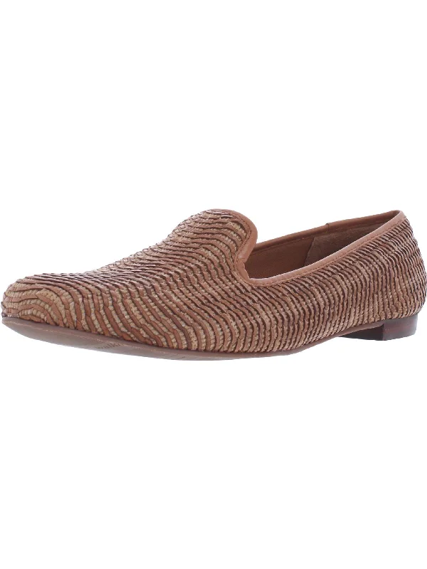 Foster Womens Woven Slip On Loafers