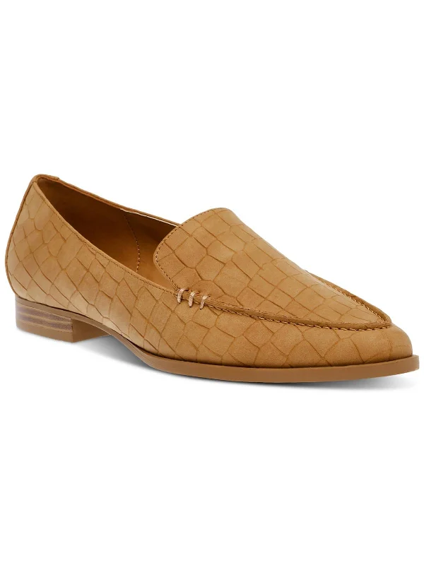 Island Womens Almond Toe Slip On Loafers