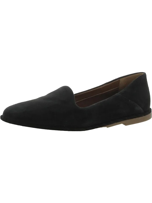 Jasmine Womens Suede Slip-On Loafers