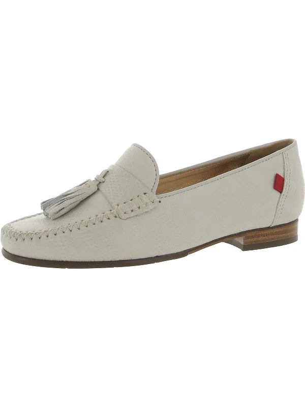 Liberty Park Womens Leather Slip-On Loafers