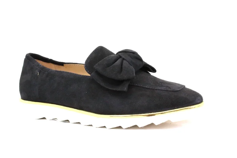 Lorelei Loafer In Navy Suede