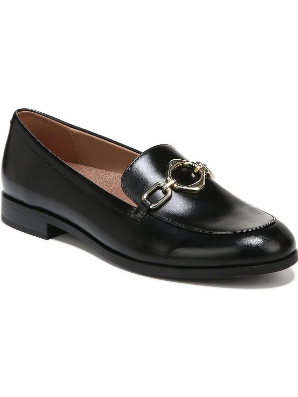 Mya Womens Leather Slip On Loafers