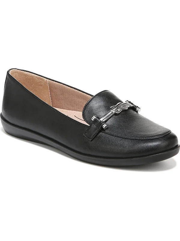 Nominate Womens Faux Leather Embellished Loafers