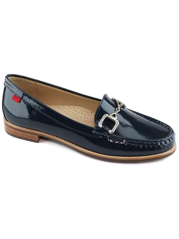 Park Ave Womens Leather Slip On Loafers