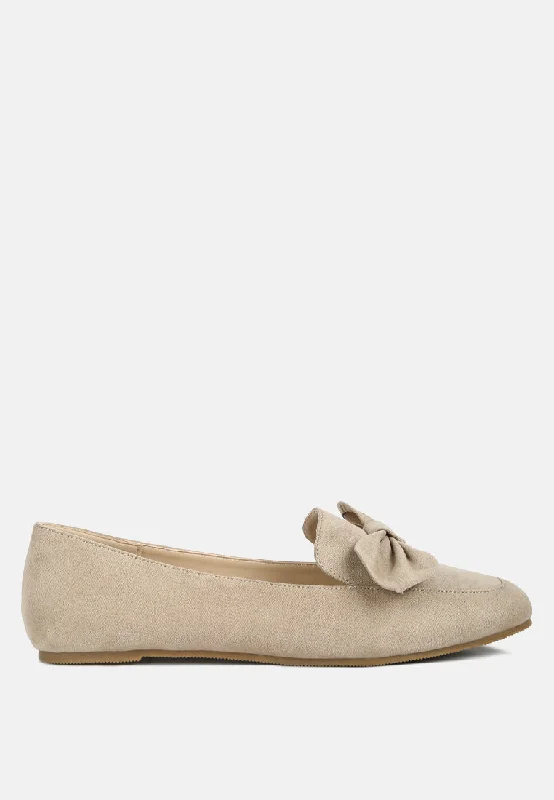 remee front bow loafers