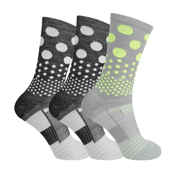 Merino Wool Performance Crew Socks- 3 Pack