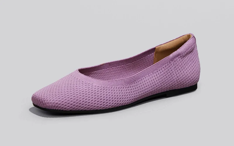 Plush Square Flats : Lavender