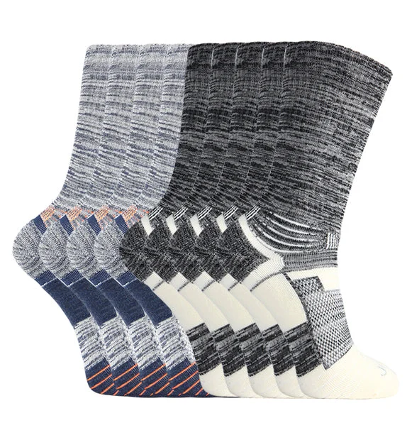 81% Rich Merino Wool Performance Hiking Socks- 9 Pack