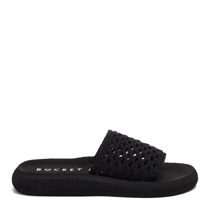 Sunset Black Slide Sandal