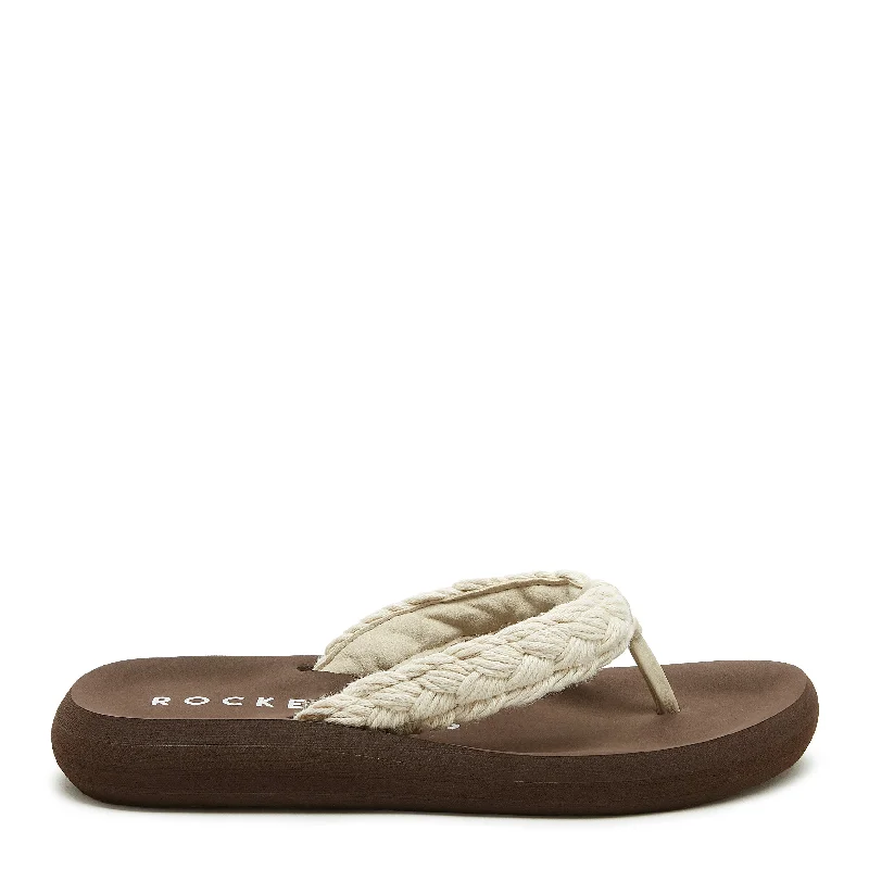 Sunset Cord Natural Tribal Brown Flip-Flops